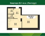 1-комнатная квартира площадью 28 кв.м, Мечта бул., 10 | цена 2 320 000 руб. | www.metrprice.ru