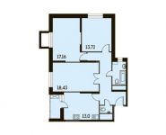 3-комнатная квартира площадью 82.3 кв.м,  | цена 6 957 642 руб. | www.metrprice.ru