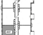 1-комнатная квартира площадью 45 кв.м, Рязанский переулок , д. 13 | цена 15 347 640 руб. | www.metrprice.ru