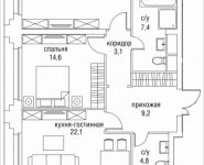 2-комнатная квартира площадью 88 кв.м, Верхняя улица, 34с5, корп.1 | цена 34 518 750 руб. | www.metrprice.ru