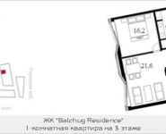1-комнатная квартира площадью 66 кв.м, Садовническая ул. | цена 35 951 967 руб. | www.metrprice.ru