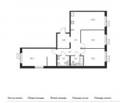 3-комнатная квартира площадью 87.3 кв.м, Люблинская ул, 72к1 | цена 13 522 770 руб. | www.metrprice.ru