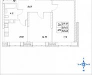 2-комнатная квартира площадью 50.6 кв.м, Горная, 5 | цена 3 405 380 руб. | www.metrprice.ru