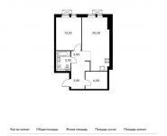 1-комнатная квартира площадью 53.2 кв.м,  | цена 6 894 720 руб. | www.metrprice.ru