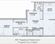 2-комнатная квартира площадью 110.8 кв.м, Усачёва, 12, корп.2_7 | цена 51 291 321 руб. | www.metrprice.ru
