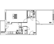 2-комнатная квартира площадью 59.73 кв.м, 2-я Муравская | цена 7 375 460 руб. | www.metrprice.ru