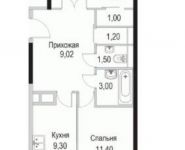 2-комнатная квартира площадью 53.4 кв.м, Барышевская Роща ул. | цена 4 606 078 руб. | www.metrprice.ru