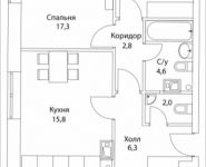 3-комнатная квартира площадью 83 кв.м, Шелепихинская набережная, влд 34, корп.2 | цена 19 920 000 руб. | www.metrprice.ru