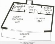 1-комнатная квартира площадью 71 кв.м, Ефремова ул. | цена 45 237 594 руб. | www.metrprice.ru