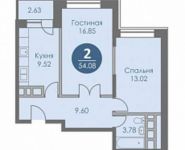 2-комнатная квартира площадью 52 кв.м, Березовая ул., 6 | цена 3 300 000 руб. | www.metrprice.ru