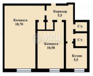 2-комнатная квартира площадью 43 кв.м, Фрунзенская 3-я ул., 26 | цена 3 300 000 руб. | www.metrprice.ru