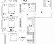 4-комнатная квартира площадью 180 кв.м, Погодинская улица, 4 | цена 159 864 220 руб. | www.metrprice.ru