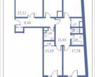 4-комнатная квартира площадью 145.3 кв.м, Кудрявцева, 14 | цена 14 747 950 руб. | www.metrprice.ru