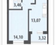1-комнатная квартира площадью 36.2 кв.м, Цимлянская ул. | цена 4 601 210 руб. | www.metrprice.ru