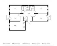 4-комнатная квартира площадью 107.28 кв.м, Измайловский проезд, 5Ак1 | цена 23 269 032 руб. | www.metrprice.ru