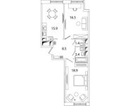 2-комнатная квартира площадью 64.5 кв.м, Рязанский проспект, д.2Б | цена 10 970 353 руб. | www.metrprice.ru