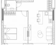 2-комнатная квартира площадью 51.39 кв.м, 1-я улица Леонова, 1 | цена 9 395 068 руб. | www.metrprice.ru