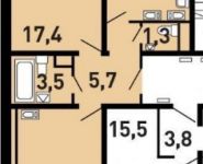 2-комнатная квартира площадью 57.6 кв.м,  | цена 5 935 680 руб. | www.metrprice.ru