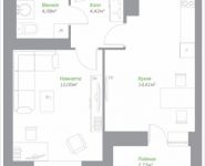 1-комнатная квартира площадью 36.5 кв.м, Володарское шоссе, 23 | цена 2 862 476 руб. | www.metrprice.ru