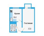 1-комнатная квартира площадью 33.6 кв.м, Вишневая ул., 1К4 | цена 1 848 000 руб. | www.metrprice.ru