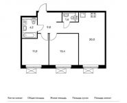 2-комнатная квартира площадью 60 кв.м, | цена 7 278 000 руб. | www.metrprice.ru