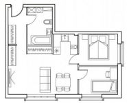 3-комнатная квартира площадью 49.3 кв.м в Лофт-проект "Kleinhouse", улица Энергетиков, 6 | цена 15 383 177 руб. | www.metrprice.ru
