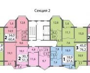 1-комнатная квартира площадью 37.8 кв.м, улица Маресьева, д.3 | цена 5 080 000 руб. | www.metrprice.ru