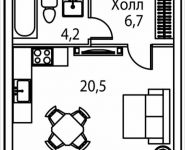 1-комнатная квартира площадью 32 кв.м, Золоторожский Вал, 11, стр. 9, корп.5 | цена 7 119 000 руб. | www.metrprice.ru