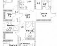 4-комнатная квартира площадью 187 кв.м, Малая Пироговская, 8 | цена 158 915 200 руб. | www.metrprice.ru