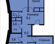 3-комнатная квартира площадью 86.9 кв.м, Акуловская, 2Д | цена 5 865 750 руб. | www.metrprice.ru