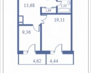 1-комнатная квартира площадью 60.1 кв.м, Кудрявцева, 12 | цена 7 060 788 руб. | www.metrprice.ru