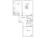 2-комнатная квартира площадью 55.95 кв.м, 2-я Муравская | цена 7 230 172 руб. | www.metrprice.ru