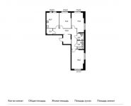 3-комнатная квартира площадью 97.7 кв.м, Институтская 2-я ул, 6к4 | цена 14 860 170 руб. | www.metrprice.ru