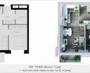 1-комнатная квартира площадью 49.5 кв.м, Береговой проезд, 5 | цена 9 652 500 руб. | www.metrprice.ru