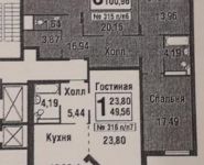 3-комнатная квартира площадью 101.7 кв.м,  | цена 16 200 000 руб. | www.metrprice.ru