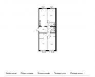 3-комнатная квартира площадью 81.1 кв.м, Ясеневая ул, 12к3 | цена 13 892 430 руб. | www.metrprice.ru