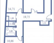 3-комнатная квартира площадью 101.1 кв.м в ЖК "Центральный" (Лыткарино), Кудрявцева, 14 | цена 10 716 600 руб. | www.metrprice.ru