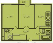 2-комнатная квартира площадью 81.5 кв.м, Душинская ул., 16 | цена 12 259 000 руб. | www.metrprice.ru